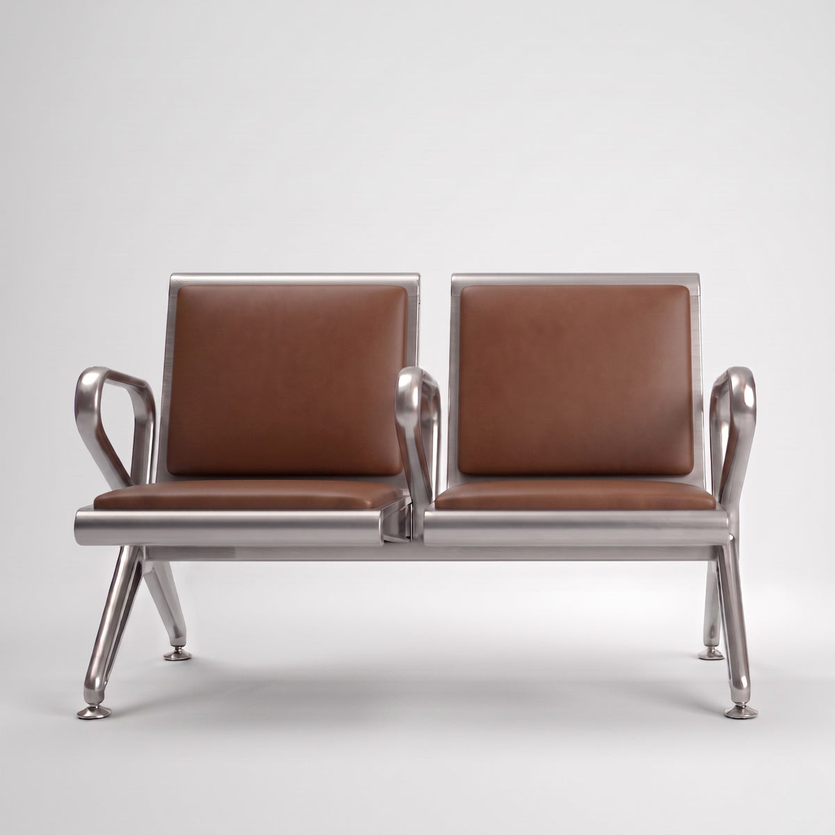 Kepler Brooks Trinity Waiting Chair with Centre Arms and Cushion
