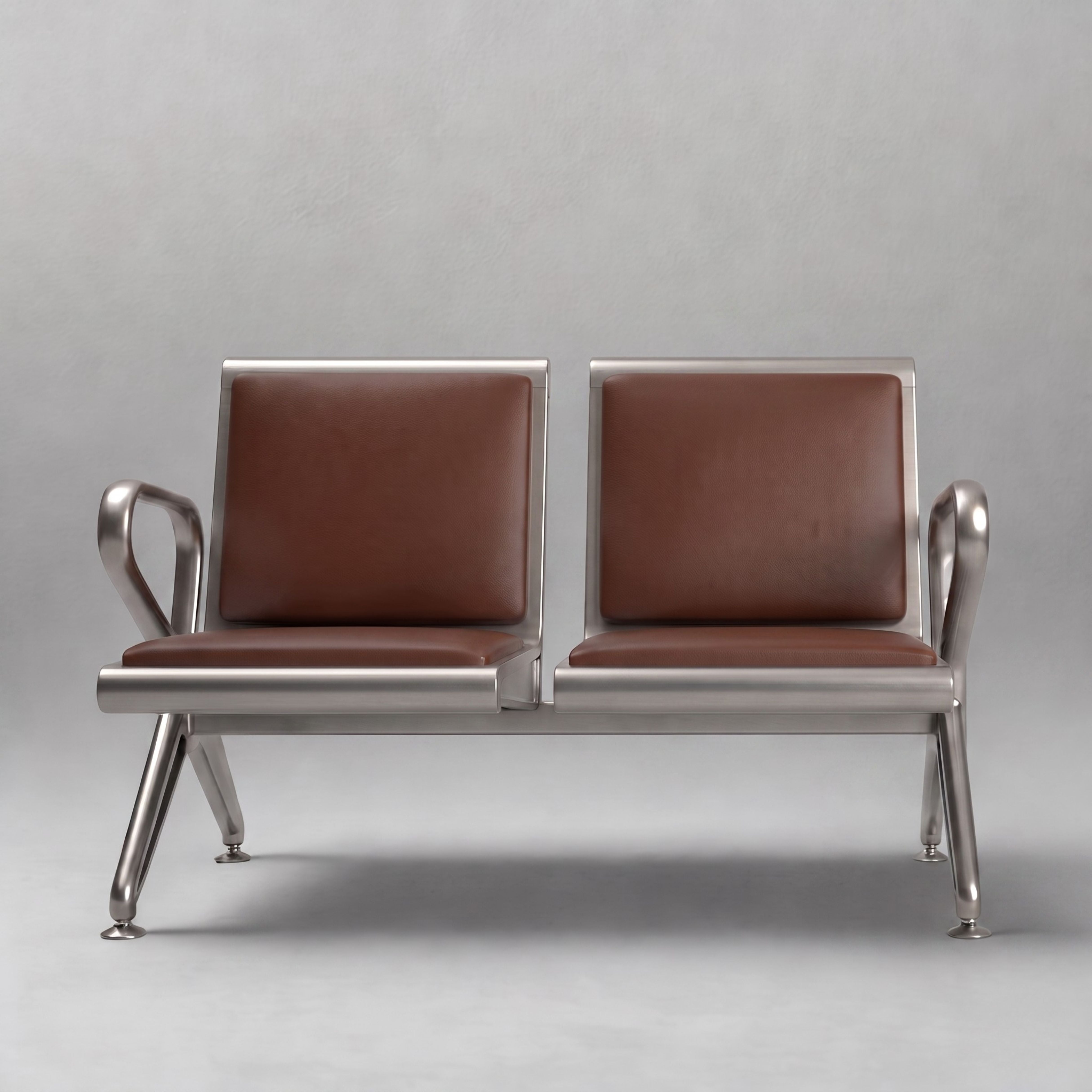 Kepler Brooks Trinity Waiting Chair with Cushion ( without centre arms )