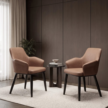Kepler Brooks Mocha Premium Cafeteria Dining Chair ( Brown )