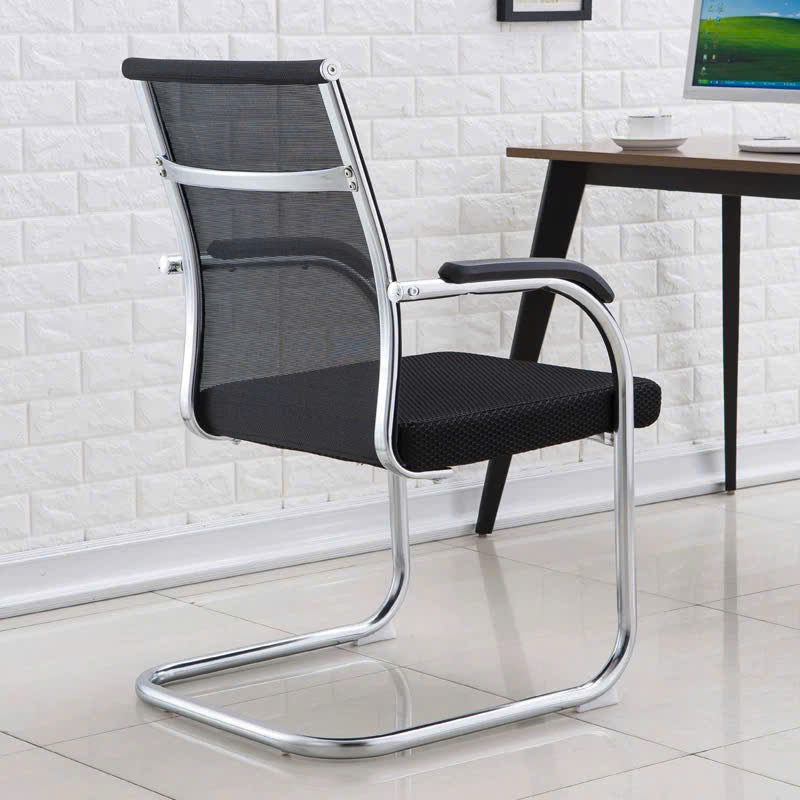 Kepler Brooks Axis Visitor Chair with Round Metal Frame