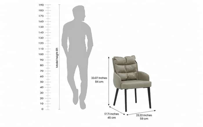 Kepler Brooks Vera Premium Cafeteria Dining Chair ( Grey )