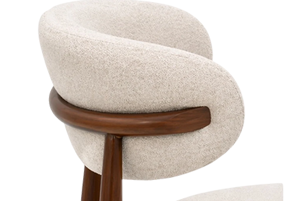 Kepler Brooks Monarc Premium Cafeteria Dining Chair ( Off White )