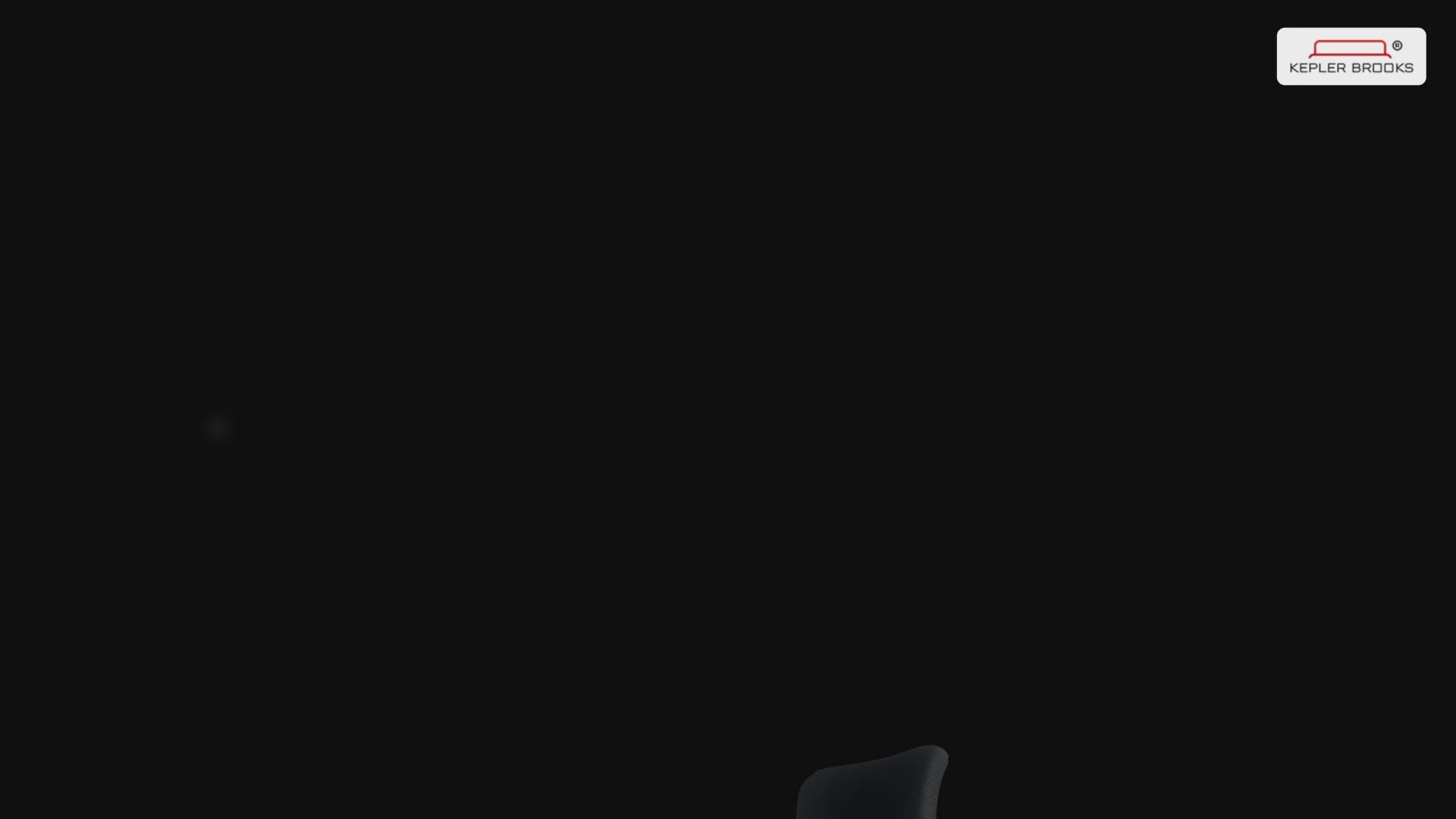 Kepler Brooks Aspira High Back Mesh Office Chair (Black)