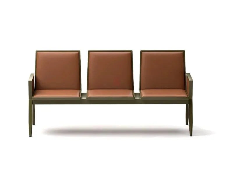 Kepler Brooks Comfy 3 Seater Waiting Chair with Cushion & Arms