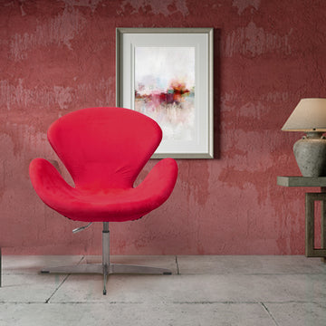 Kepler Brooks Oswald Premium Lounge Chair (Red)