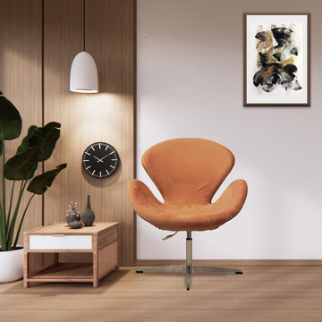 Kepler Brooks Oswald Premium Lounge Chair (Brown)