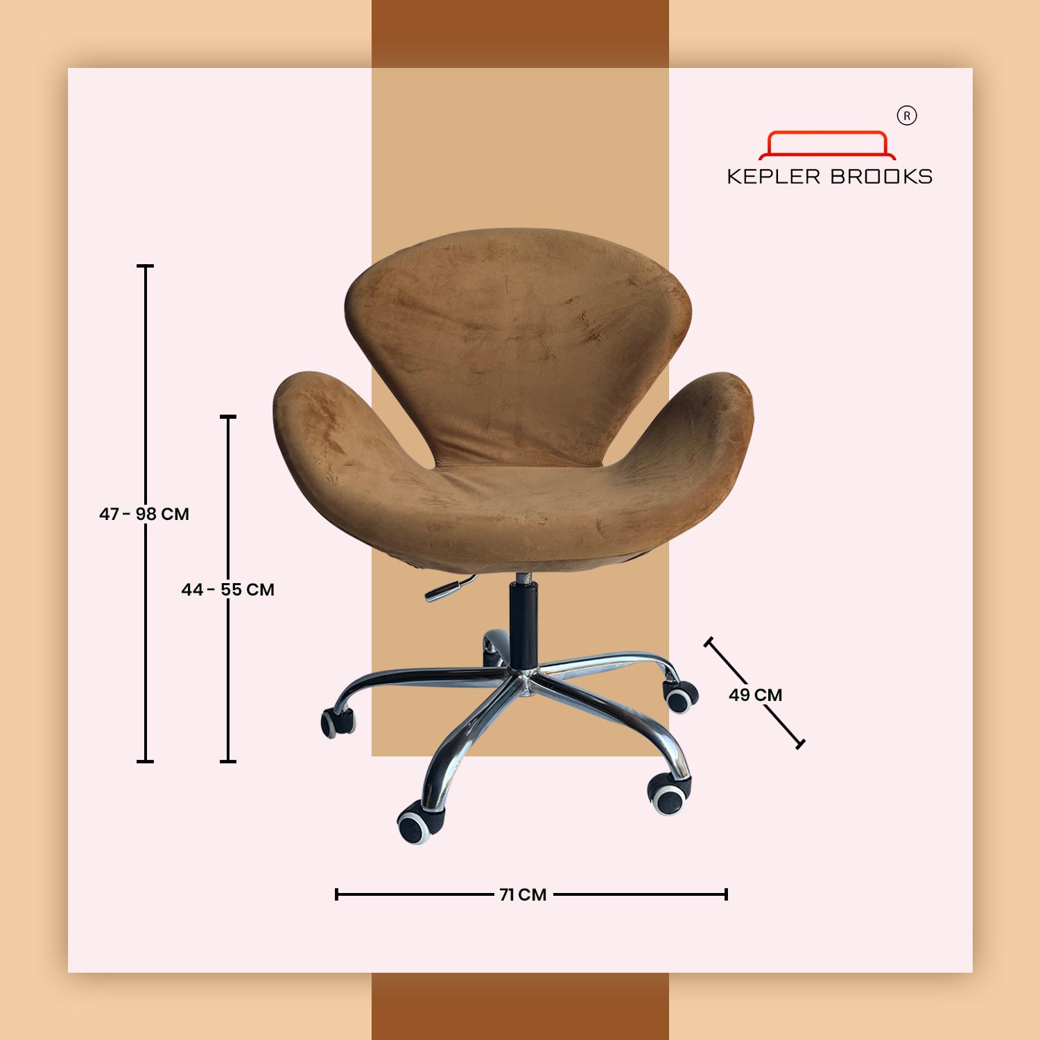 Kepler Brooks Oswald Pro Premium Lounge Chair ( Mid Size )