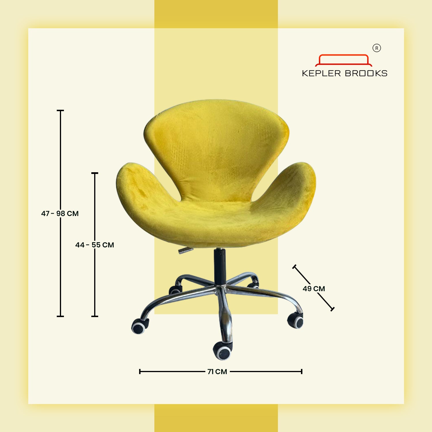 Kepler Brooks Oswald Pro Premium Lounge Chair ( Mid Size )