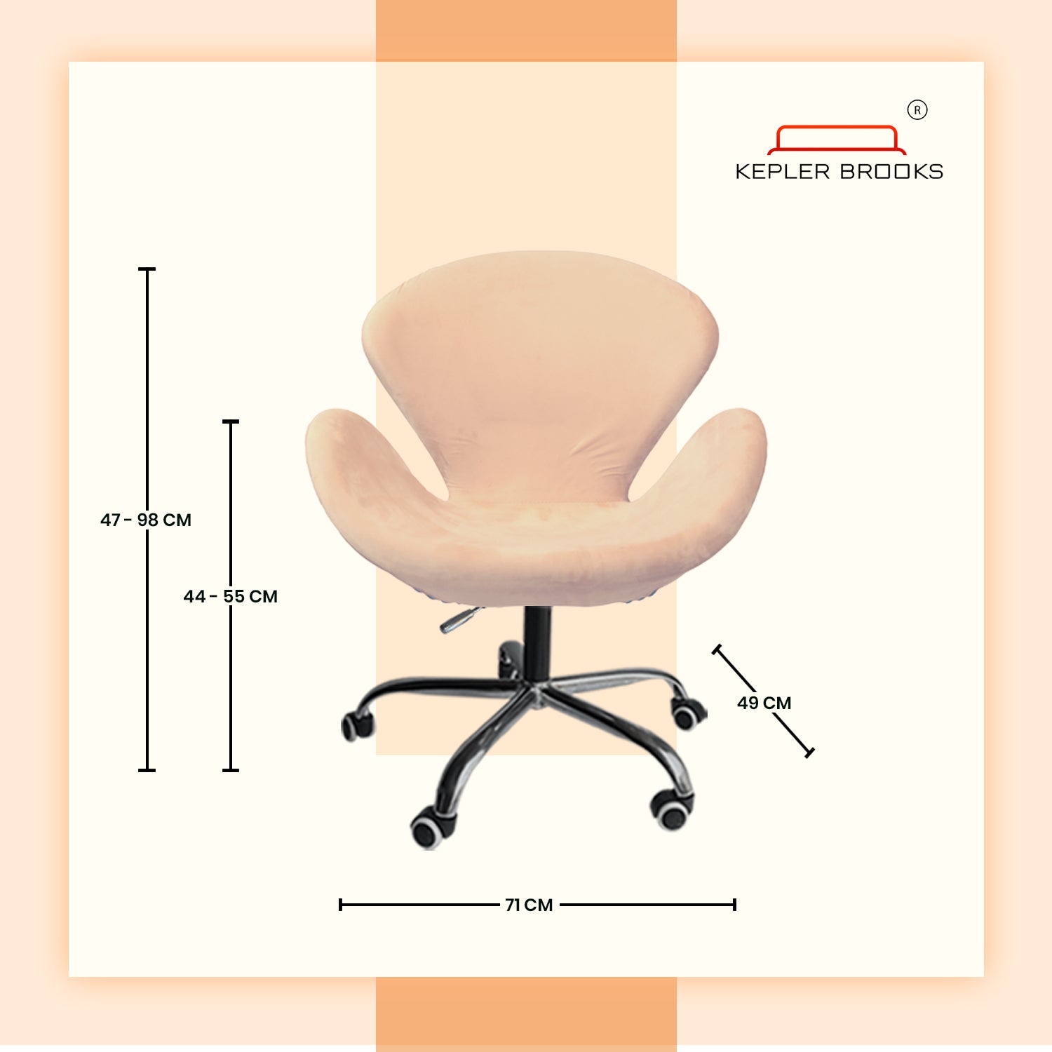 Kepler Brooks Oswald Pro Premium Lounge Chair ( Mid Size )