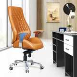 Kepler Brooks Atlas Premium Leatherette High Back Ergonomic Office Chair  with 2 in 1 Rocking and Reclining Mode