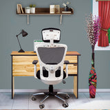 Kepler Brooks Zeus High Back Mesh Office Chair (White Frame)