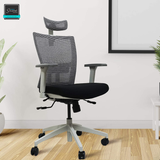 Kepler Brooks Citius Premium Mesh High Back Office Chair | 2D Adjustable Headrest & 4D Adjustable Armrest,Seat Sliding with Multi Synchro Lock Recline